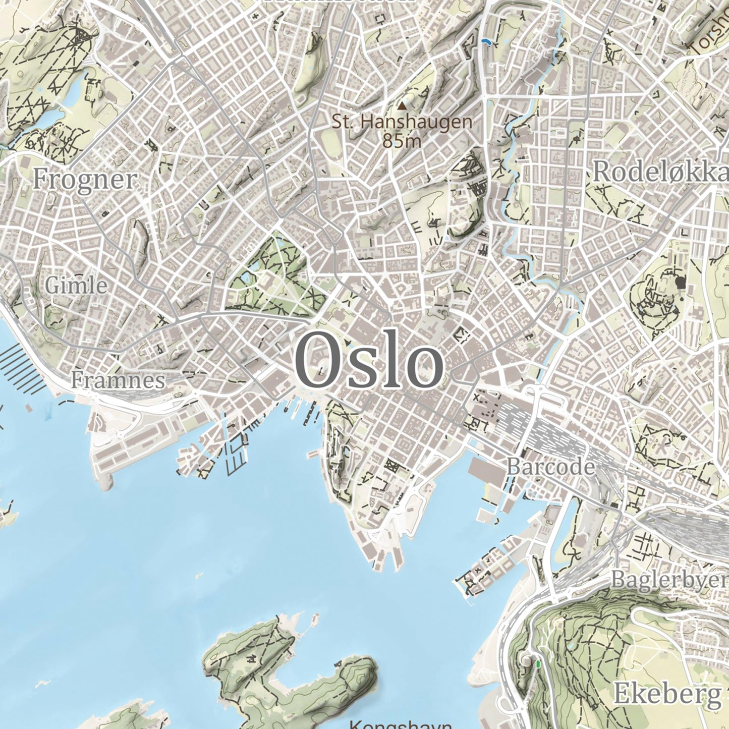 Oslo Stisykkelkart - Natur