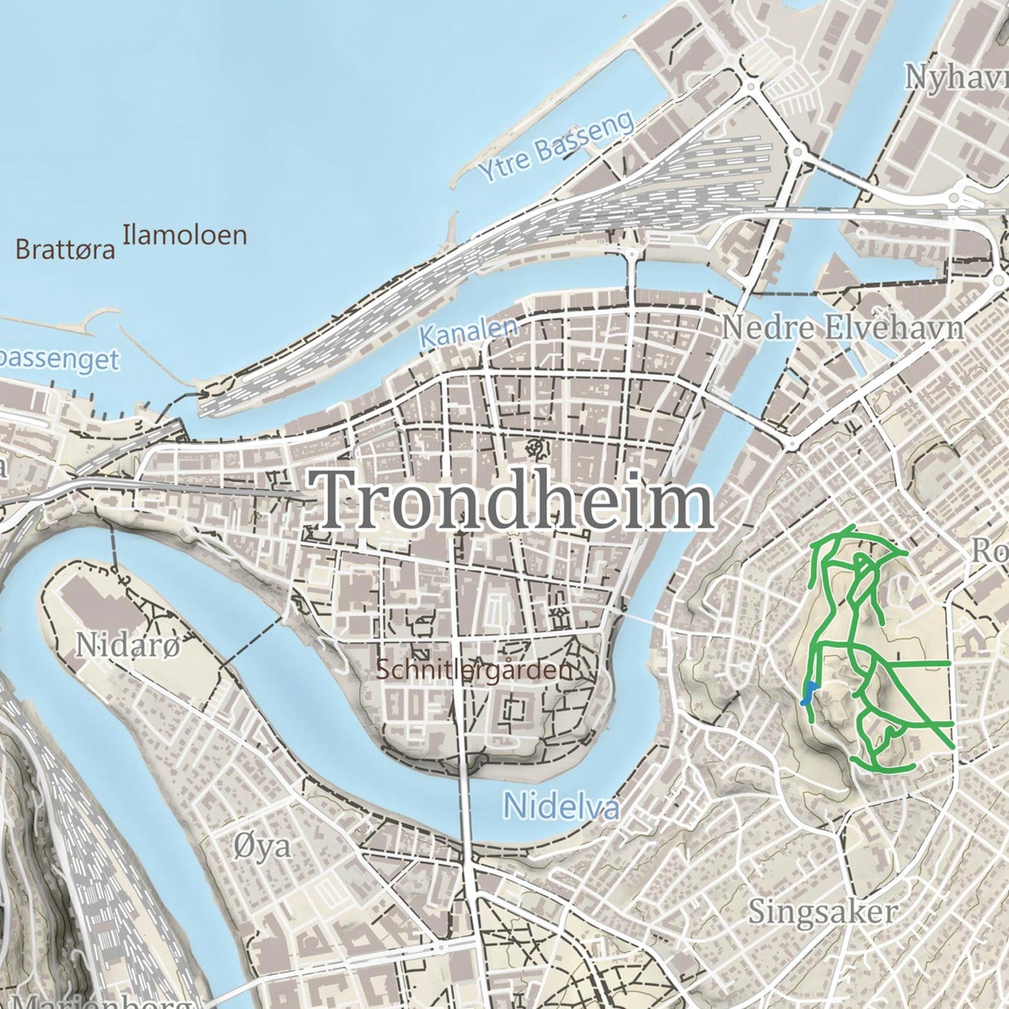 Trondheim Stisykkelkart - Lys